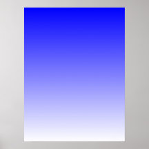 Blue to White Gradient Posters