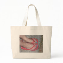 BLUE TOENAILS CANVAS BAG