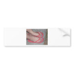 BLUE TOENAILS BUMPER STICKER
