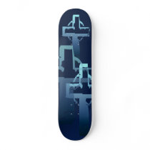 Blue Tone Cross Skateboard