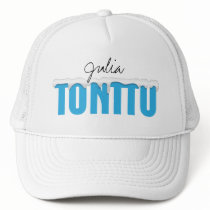 Blue Tonttu Personal White Trucker Hat