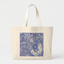 Blue tote bag