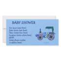 Blue Tractor Baby Shower photo cards
