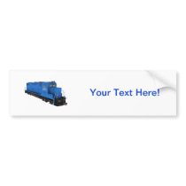 Blue Train Engine: Bumper Sticker