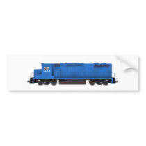 Blue Train Engine: Bumper Stickers
