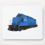 Blue Train Engine: Mousepads