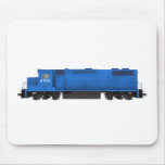 Blue Train Engine: Mouse Pad