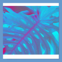Blue Transparency Abstract Poster posters