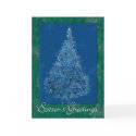 Blue Tree and Snowflakes cards by William63 Blue Tree and Snowflakes cards