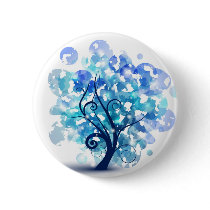 Blue Tree Pin