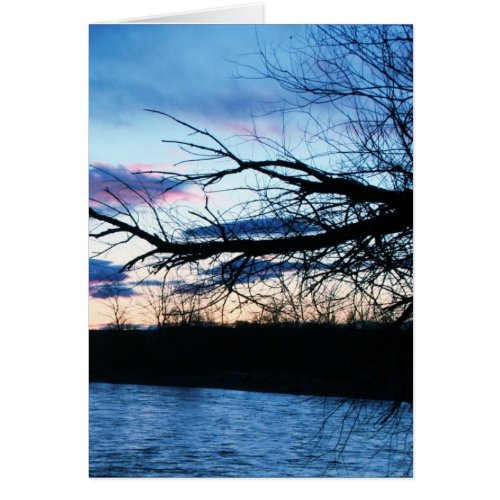 blue tree card