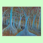 'Blue Tree Forest' postcard postcards