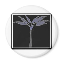 BLUE TREE FRIDGE MAGNET