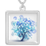 Blue Tree Necklace