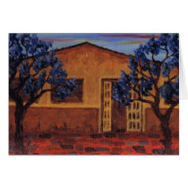 blue trees cards by rippleart blue trees cards