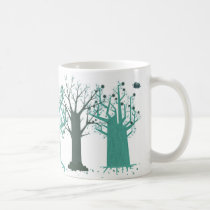 Blue Trees Mug mugs