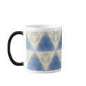 Blue Triangles, Morphing Mug