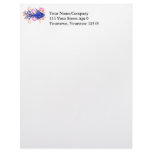 Blue Tribal Fish Personalized Letterhead