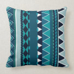 Blue Tribal inspired Pillow