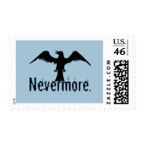 Blue Tribal Raven Nevermore Postage