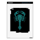 Blue Tribal Scorpion iPad 3 Decal