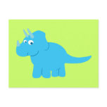 Blue Triceratops Dinosaur Postcards