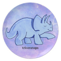 Blue Triceratops plates