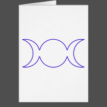 Blue Triple Goddess Outline cards