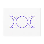 Blue Triple Goddess Outline Post Cards