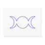 Blue Triple Goddess Outline Post Cards