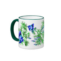 Blue Tropical Fish mugs by ElainePlesser Blue Tropical Fish mugs