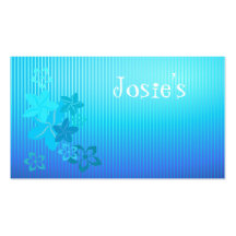 Blue Tropics Beach Lounge Business Card