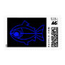 Blue Trout Postage Stamps