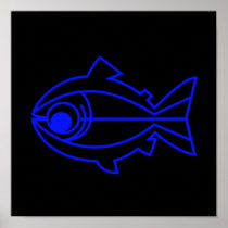 Blue Trout Poster