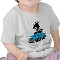 Blue Truck 1st Birthday T-shirts