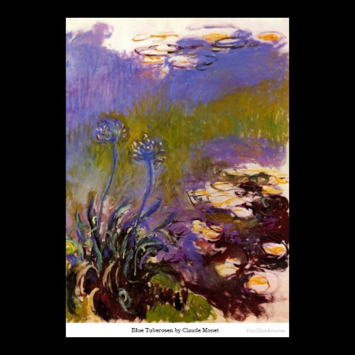 Blue Tuberosen by Claude Monet Posters