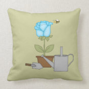 Blue Tulip throwpillow