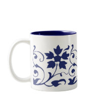 blue tulip mug by klocke blue tulip mug