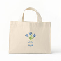 Blue Tulips Blue Bag by floatinglemons Blue Tulips Blue Bag