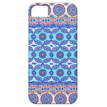 Blue Turkish Iznik Ottoman Tile Pattern Iphone 5 iPhone 5 Cover