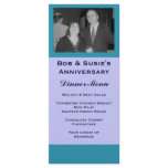 Blue Turquoise Special Event Menu Rack Cards