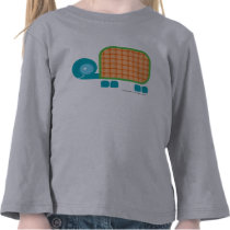 Blue Turtle with Orange Shell t-shirts
