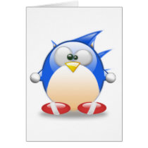 Blue Tux Greeting Card