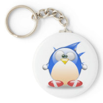 Blue Tux Keychains