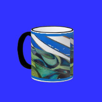 blue two mugs