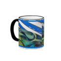 blue two mugs