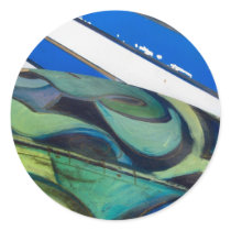 blue two stickers
