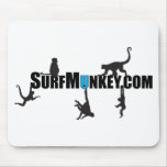 Blue "U" in the Hanging Munkeys design Mouse Pads