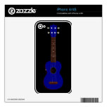 Blue Ukulele design Decal For iPhone 4S