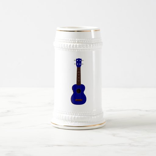 Blue Ukulele design Mug